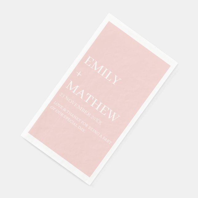 STYLISH MODERN CUSTOMIZED ELEGANT CLASSIC WEDDING  SERVIETTE (Ecke)