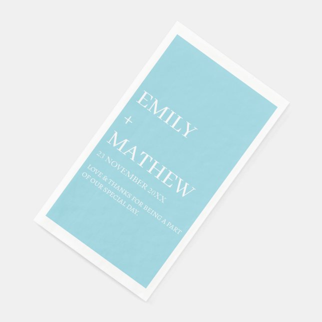 STYLISH MODERN CUSTOMIZED ELEGANT CLASSIC WEDDING  SERVIETTE (Ecke)