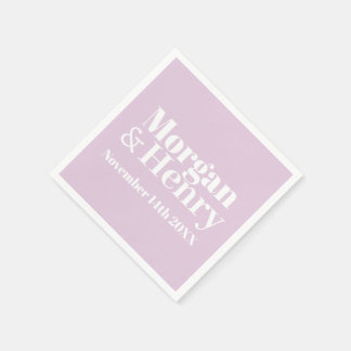 STYLISH MODERN CUSTOMIZED NAME WEDDING CLASSIC  SERVIETTE