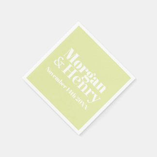 STYLISH MODERN CUSTOMIZED NAME WEDDING CLASSIC  SERVIETTE