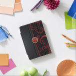 Stylish Monogram Red Florid iPad Mini Hülle<br><div class="desc">iPad Cover für Sie bereit zu personalisieren. ✔ Hinweis: Nicht alle Vorlagenbereiche müssen geändert werden. 📌 Wenn Sie weitere Anpassungen benötigen, klicken Sie bitte auf den Button "Weitere Anpassungen vornehmen" oder "Design anpassen oder bearbeiten" und verwenden Sie unser Designwerkzeug, um die Größe, den Rotation, die Textfarbe, den Text und so...</div>