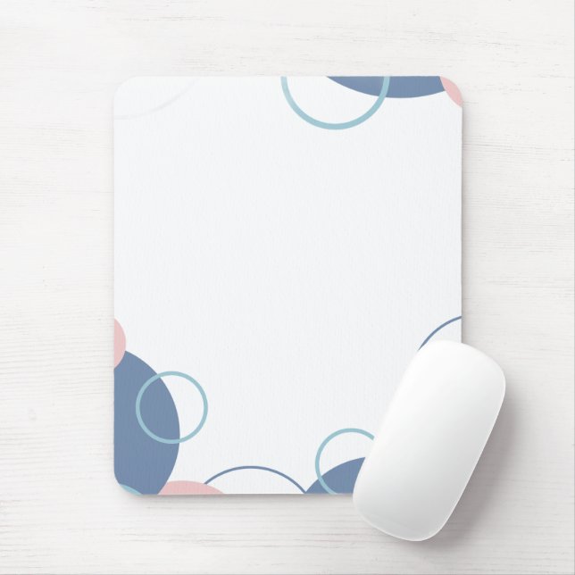 Stylish Notebook with Colorful Circles Design Mousepad (Mit Mouse)