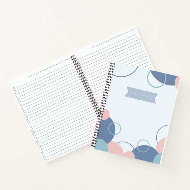Stylish Notebook with Colorful Circles Design Notizbuch (Innenseite)
