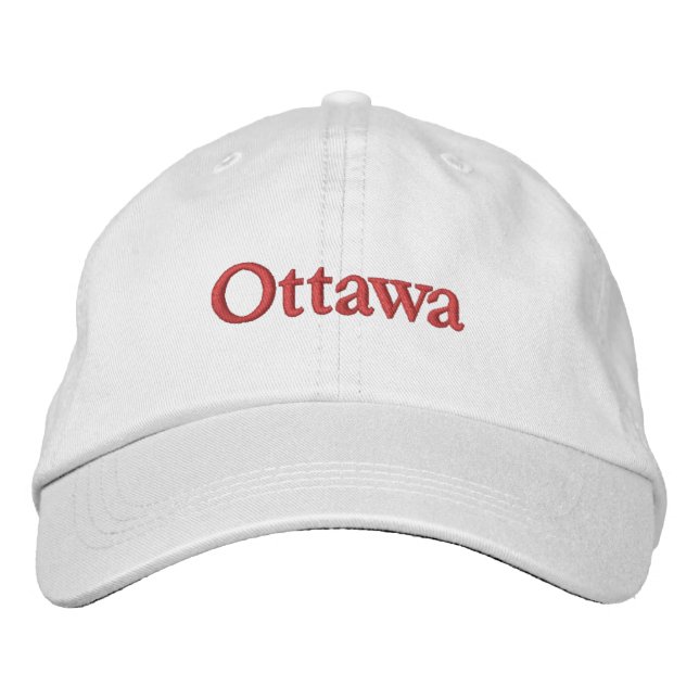 Stylish Ottawa Bestickte Baseballkappe (Vorderseite)