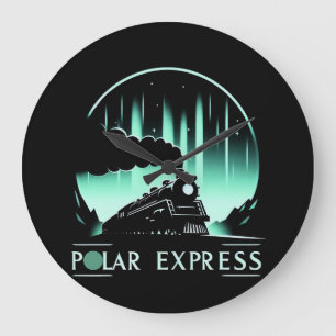 Stylish Polar Express Zug Große Wanduhr