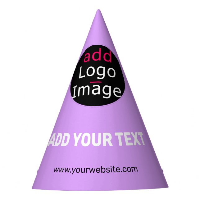 Stylish Professional Funny Custom Business Lilac  Partyhütchen (Vorderseite)