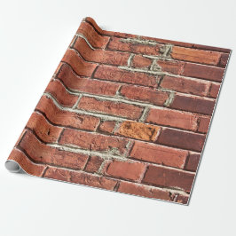 Stylish Red Brick Urban Wall Geschenkpapier