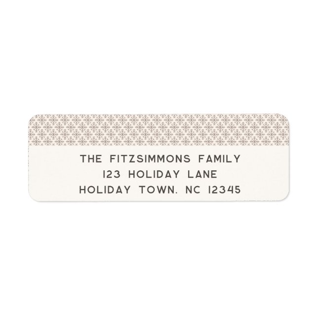 Stylish Scandi Brown & White Return Address Labels (Vorne)