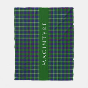 Stylish Scottish Clan MacIntyre Tartan Custom Fleecedecke