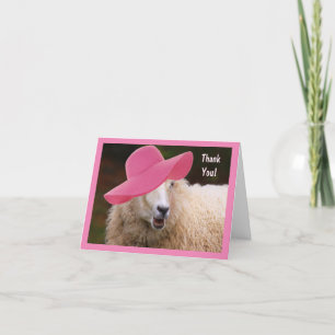 Stylish Sheep Dankeschön Card Dankeskarte
