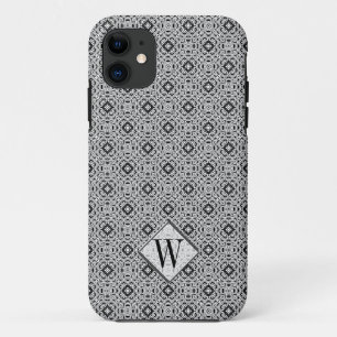Stylish Silver Monogram Custom Case-Mate iPhone Hülle
