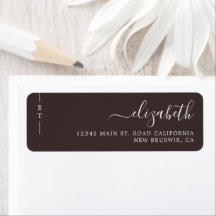 Stylish Simple Monogram Wenge