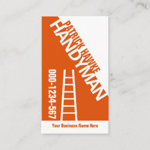 Stylish Slanting Handyman Ladder Visitenkarte