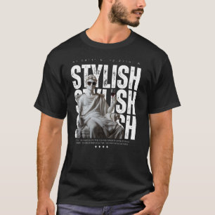 Stylish Statue Tee V2 – Moderne Luxus-Straßenmode
