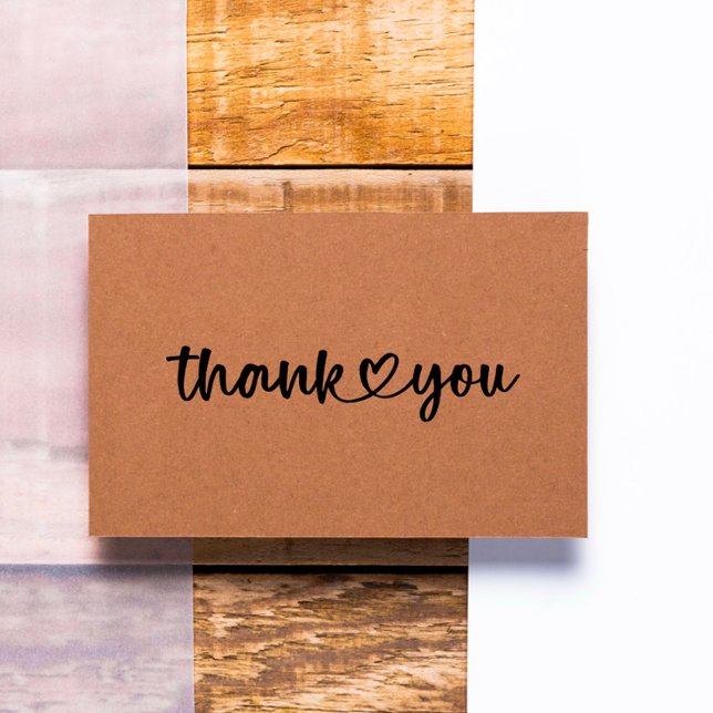  Stylish Thank You Script Heart Gummistempel (Von Creator hochgeladen)
