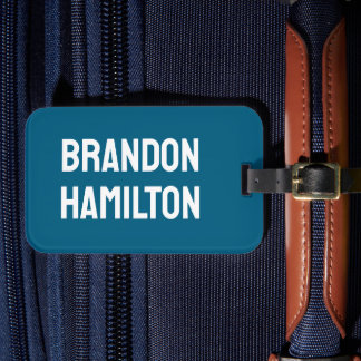 Stylish Trendy Black Out Modern Minimalist Simple Gepäckanhänger