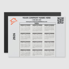 Stylish Unique White Real Estate Agent Magnetkarte