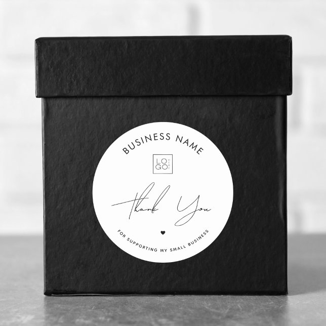 Stylish Vielen Dank für Ihr benutzerdefiniertes Lo Runder Aufkleber (Von Creator hochgeladen)