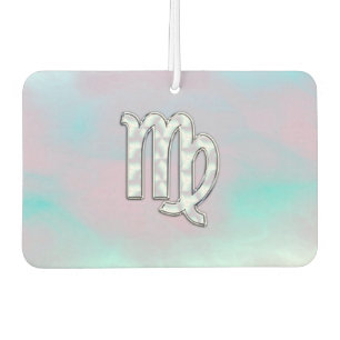 Stylish Virgo Zodiac Sign Nacre Mutter von Pearl Autolufterfrischer