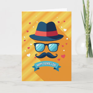 Stylisher Fedora Dad Card Karte
