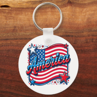 Stylishes Amerika Schlüsselanhänger