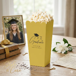 Stylishes benutzerdefiniertes Skript Absolvent M G Geschenkschachtel