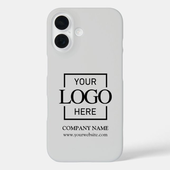Stylishes einfaches graues Firmenlogo Apple Case-Mate iPhone Hülle (Rückseite)