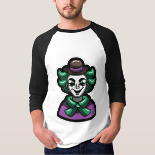 Stylishes Joker-Clown-Grafik-Raglan-T-Shirt T-Shirt