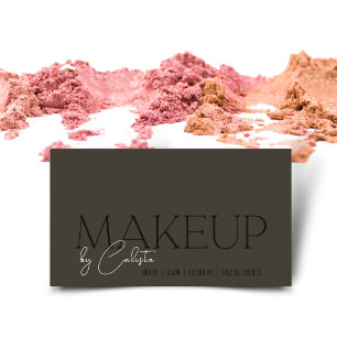Stylishes minimalistisches Grafik-Makeup von 'Ihr Visitenkarte