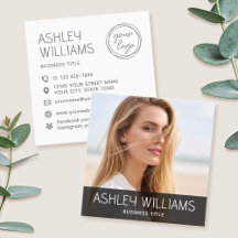 Stylishes modernes individuelles Foto-Farben-Logo 