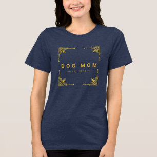 Stylishes Navy-Tri-Blend-T-Shirt für stolze Hundem Tri-Blend Shirt