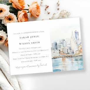 Stylishes Probedinner mit San Francisco-Landschaft Einladung