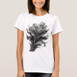 Stylishes Silber ABSTRACT ART individuelles T-Shir T-Shirt