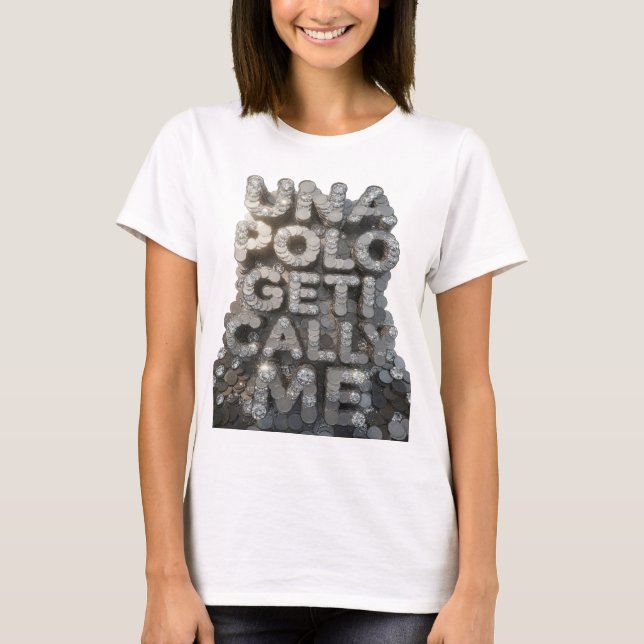 Stylishes Silber UNA POLO GETI CALLA ME (Vorderseite)