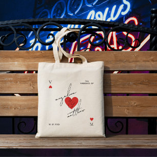 Stylishes Skript Herz Casino Vegas Hochzeitsgesche Tragetasche