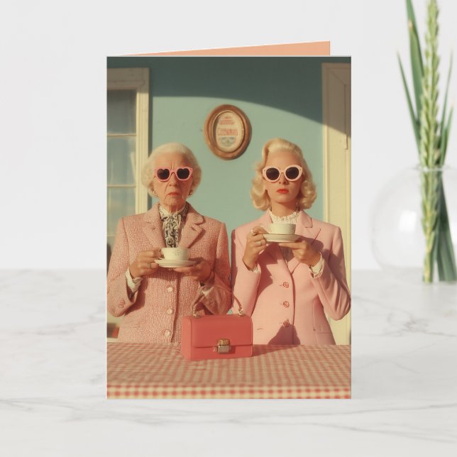 Stylishes Teezit-Duo Karte (Vorderseite)