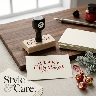 Stylishes Weihnachten-Text-Gummistempel-Design Gummistempel