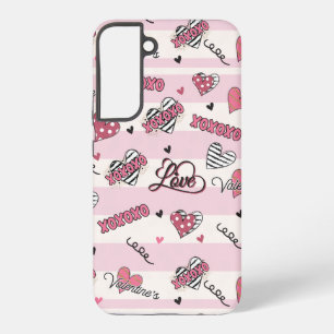 Stylishes XOXO Valentinstag-Muster Samsung Galaxy Hülle