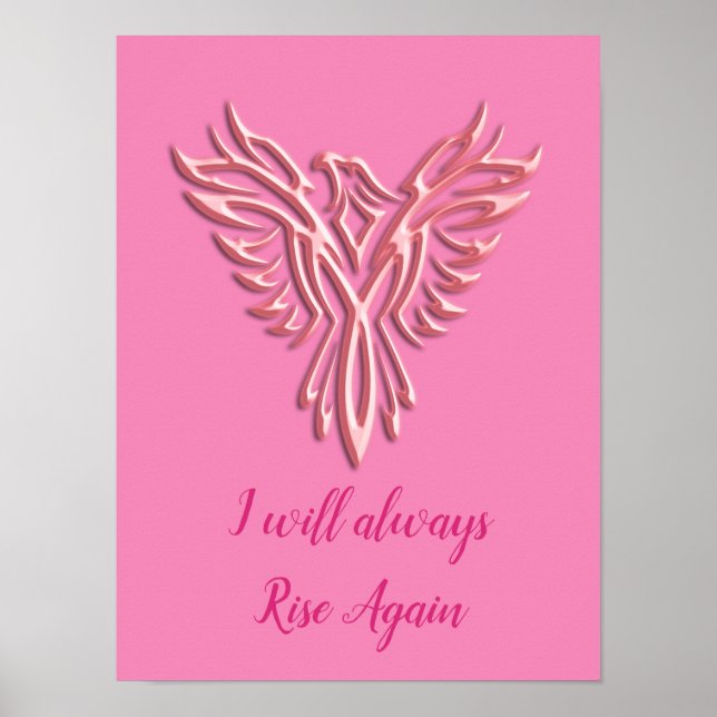 Stylisiert Pink Phoenix, werde ich immer wieder au Poster (Vorne)