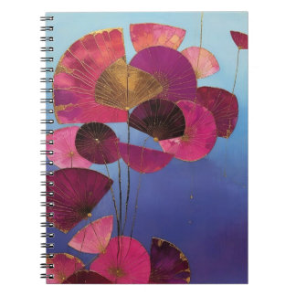 Stylisierte Burgundy Floral Notizblock
