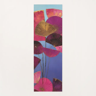 Stylisierte Burgundy Floral Yogamatte