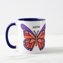 Stylisierte Butterfly-Tasse Tasse