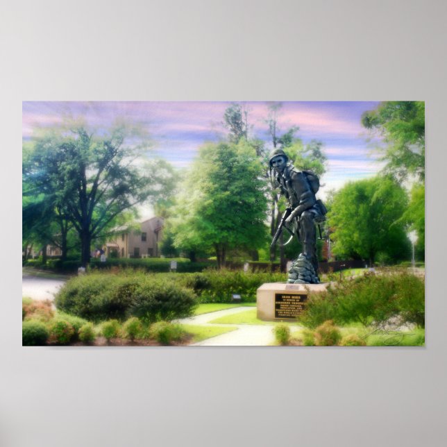 Stylisierte Eisen-Mike-Finale auf Matte-Leinwand Poster (Vorne)