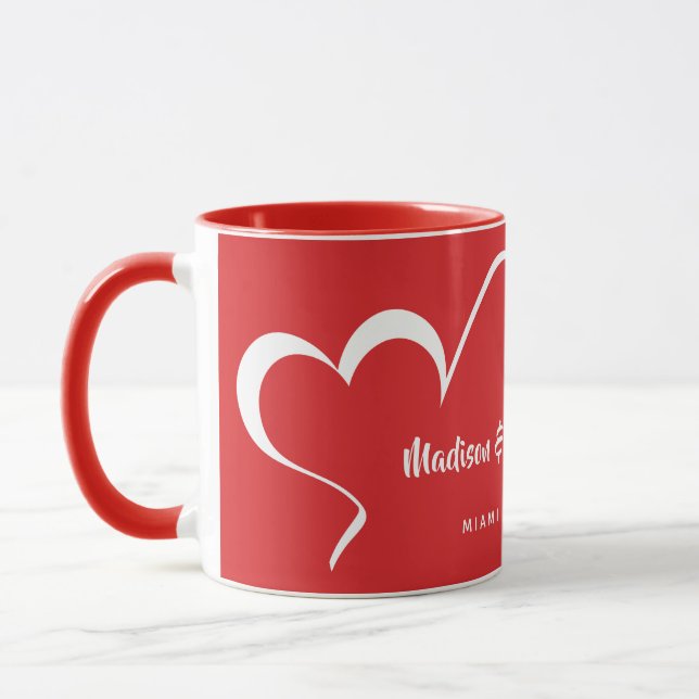 Stylisierte Heart-Tasse Tasse (Links)