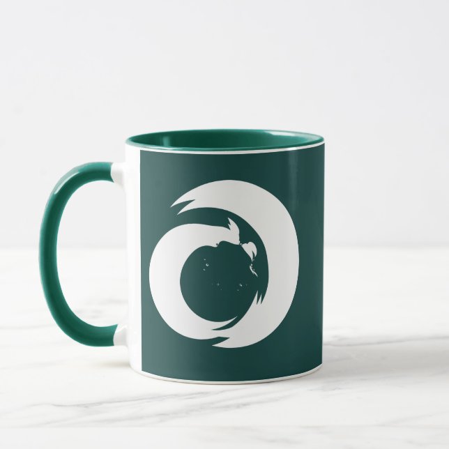 Stylisierte Letter "A" Monogram Tasse Moderne Kuns (Links)