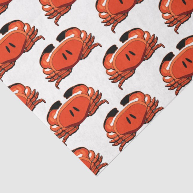 Stylisierte Red Black Crab #2 Zeichnend Seidenpapier (Ausschnitt)