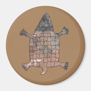 Stylisierte Schildkröte - Mimbres Pottery Design Magnet