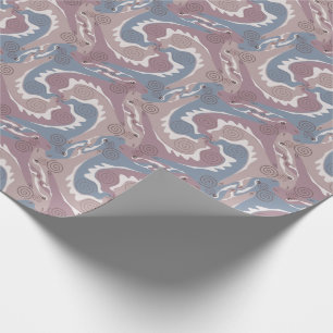 Stylisierte Swirling Hares Tesselung 1 Wrapping P Geschenkpapier