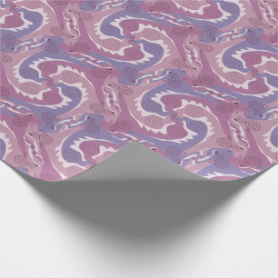 Stylisierte Swirling Hares Tesselung 5 Wrapping P Geschenkpapier