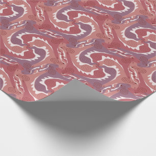 Stylisierte Swirling Hares Tesselung 8 Wrapping P Geschenkpapier